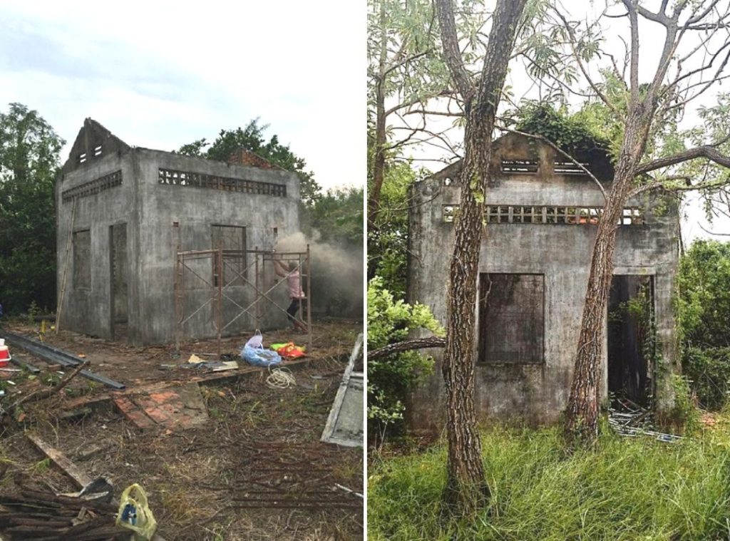 La petite maison abandonnée a longtemps servi à protéger le jardin. - Photo avec l'aimable autorisation de Bui Dinh Chuong